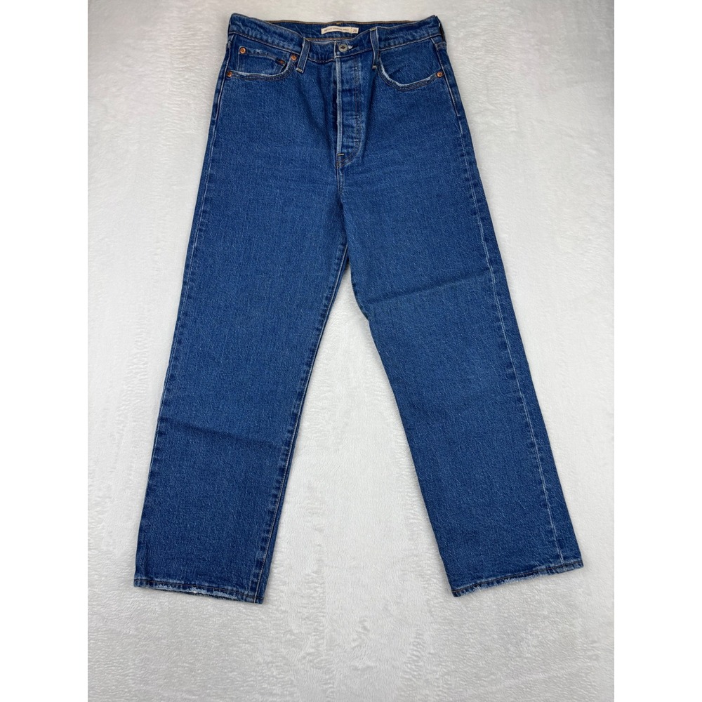 Levi's Ribcage Straight Jeans - Blue Denim